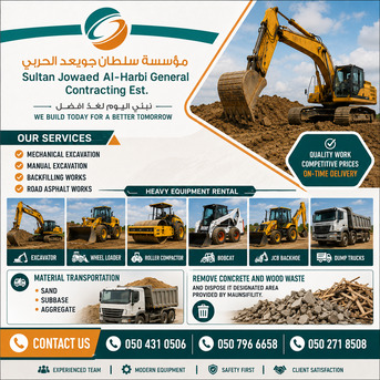 Rabigh, Construction, Excavation & Equipment Rental Services