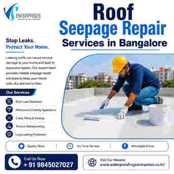 Bangalore, Construction, Roof Seepage Repair Services In Bangalore