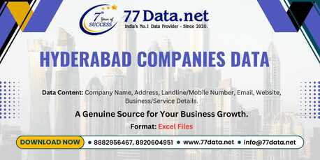 New Delhi, Business, Verified List Of Companies In Hyderabad With Free Sample Data