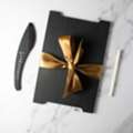 USD 50,  Black Cheese Board And Knife Set &ndash; Dishwasher Safe, Built To Last