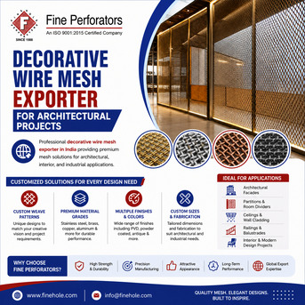 New Delhi, Heavy Equipment, INR 500000,  Decorative Wire Mesh Exporter For Architectural Projects