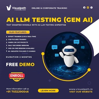 Hyderabad, Lessons Offered, AI LLM Testing Training | LLM In AI Course At Visualpath