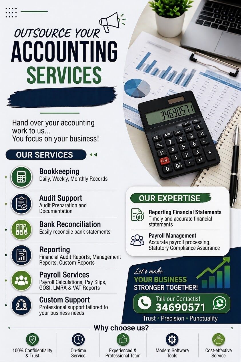 Manama, Job Seekers, Part Time Accountant