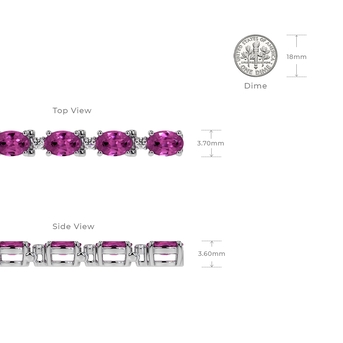 New York, Jewelry, USD 1,  Luxury Pink Sapphire And Diamond Women Bracelets In 14K White Gold
