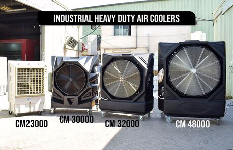 Dubai, Appliances, AED 3249,  CM-23000 Industrial Evaporative Air Cooler (Black Edition) &ndash; High Power Outdoor Cooling In