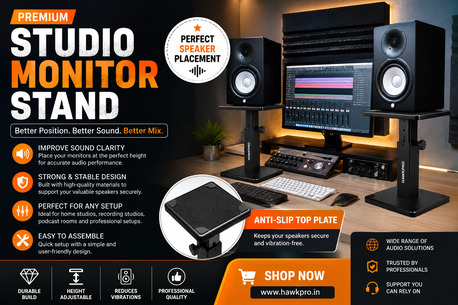 New Delhi, Home Audio, INR 8000,  Get Better Sound With The Right Monitor Stand