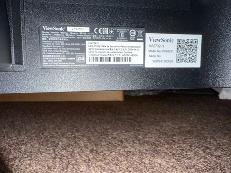 Al Muruj, Computers, SAR 285,  Viewsonic VA2732-h 27inch Full HD Monitor