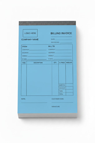 Kolkata, Printing, Bill Book (Monochromatic)