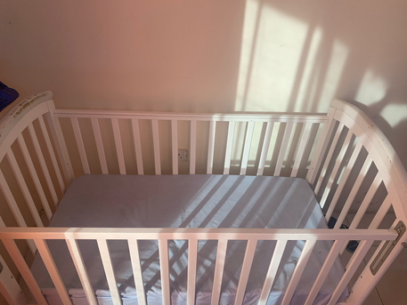Ras Rumman, Baby & Kid Stuff, BHD 35,  Baby Crib With Mattress For Sale &ndash; Good Condition
