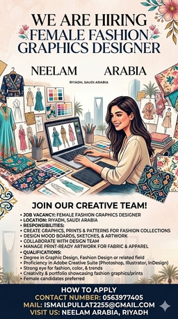 Olaya, Jobs, Female Fashion Graphic Designer