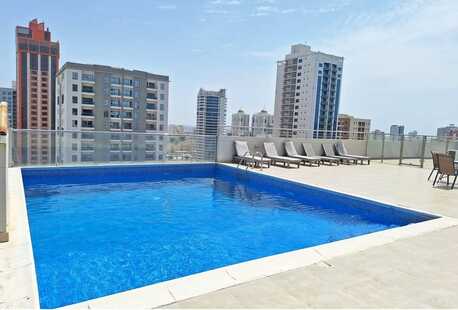 Juffair, Apartments, Flats, Houses & Villas, BHD 250/month,  Furnished,  Studio,  60 Sq. Meter,  Ultra-Modern | Balcony | Family Building | Facilities | Near Juffair Mall