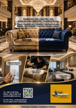 Jeddah, Interior Design, Your Trusted Partner For Hotel Equipment, Cleaning Materials & General Supplies