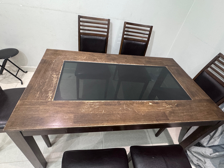 Al Malaz, Furniture, SAR 650,  Dining Table With 6chairs For Sale