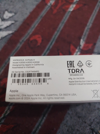 Hara, Mobile Phones, SAR 400,  Apple Airpods 4 (unsealed Box)