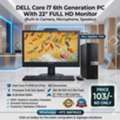 BHD 103,  Dell Core I7 6th Gen PC RAM 8GB SSD 256GB M.2 22" Full HD Monitor Built-in Camera,Speaker