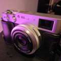 BHD 750,  FUJIFILM X100V: Mint Condition & Low Shutter Count - Leather Half Case+Viltrox Retro Flash