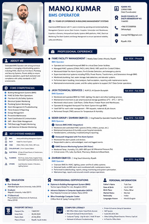 Riyadh, Job Seekers, BMS Operator