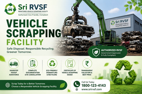 Mumbai, Construction, Vehicle Scrapping Facility | Authorized RVSF For Safe Vehicle Disposal