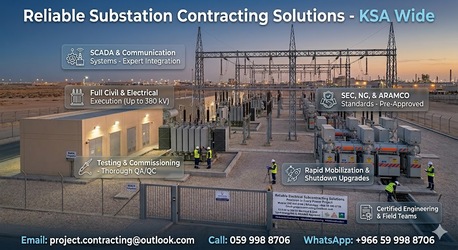 Ras Tanura, Construction, Electrical Contractor Providing Services For Commercial & Industrial PROJECTS✅0599988706.!