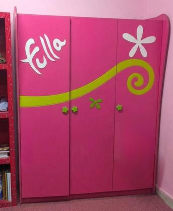 Khobar, Furniture, SAR 800,  FULLA Kids Single Bed With Cupboard In Excellent Condition