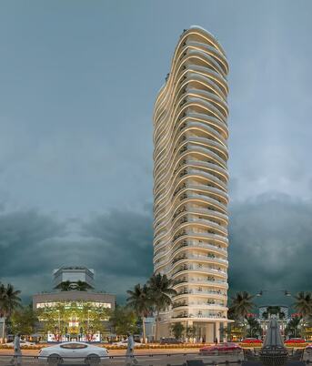 Riyadh, Apartments, Flats, Houses & Villas, SAR 180000/year,  4 BR,  A Rare Three-bedroom Residence On The 9th Floor Of The Oval &mdash; Directly Overlooking Kingdom