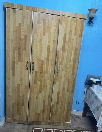 Khobar, Furniture, SAR 500,  King Size Bed (180X200) Side Tables With Mattress And A 3 Door Cupboard