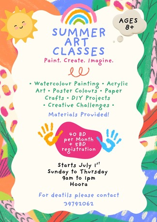 Hoora, Lessons Offered, Summer Art Classes