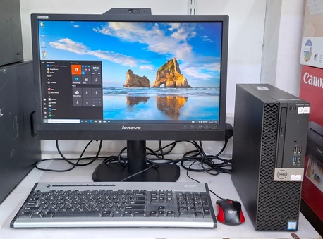 Manama, Computers, BHD 93,  DELL Core I7 6th Gen Computer Set 22" FHD Multimedia Monitor Built In Webcam 8GB DDR4 RAM
