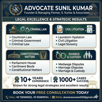 Mumbai, Legal, Supreme Court Legal Consultant In Bihar For Complex Legal Matters | Advocate Sunil Kumar