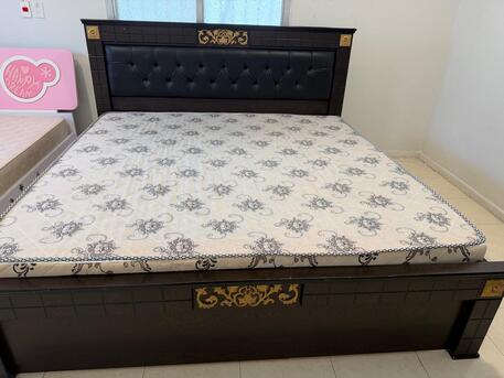 Al Thuqbah, Furniture, SAR 500,  Used Bed Cot With Mattress For Sale &ndash;  200 X 200 Cm &190x120 Cm (URGENT SALE)