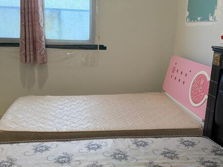 Al Thuqbah, Furniture, SAR 500,  Used Bed Cot With Mattress For Sale &ndash;  200 X 200 Cm &190x120 Cm (URGENT SALE)