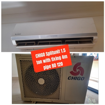 Manama, Air Conditioners, BHD 110,  🌍🌐CHIGO Splitunit 1.5 Ton  In Good Condition For Sale With Delivery And Fixing