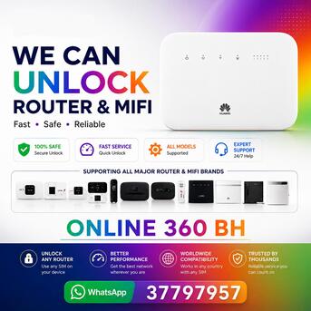 Manama, Electronics, BHD 5,  WiFi Router & MiFi 4G/5G Unlocking Service Use Any SIM Card After Unlocking