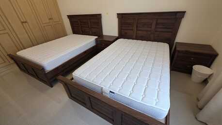 Saar, Furniture, BHD 45,  Twin Bed Set With Matching Bedside Cabinets