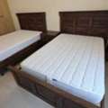BHD 45, Twin Bed Set With Matching Bedside Cabinets