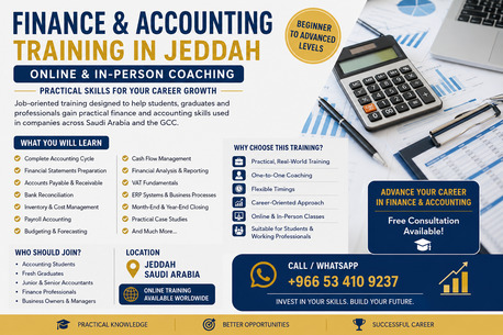 Jeddah, Lessons Offered, Accounting Training For Students & Professionals | Jeddah