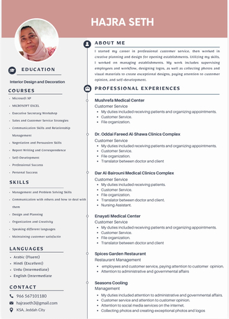 Jeddah, Job Seekers, Experienced Administrative Assistant And Customer Service Specialist
