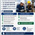 Hiring For QC Coating Inspector, QC Welding Inspector, Rigger I & II With Aramco Approved