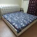 SAR 550,  King Size Bed With 2 Side Tables  8 Doors Wardrobe Dressing Table