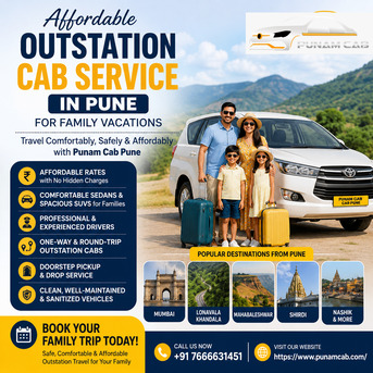 Pune, Travel, Affordable Outstation Cab Service In Pune For Family Vacations