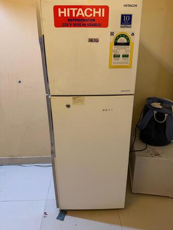 Al Sulaymaniyyah, Household Items, SAR 800,  Hitachi - 13.2 Cu. Ft. Double Door Top Freezer Refrigerator, Inverter