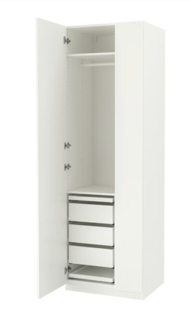 Riyadh, Furniture, SAR 1150,  IKEA PAX Wardrobe Combination, White