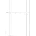 SAR 135,  IKEA Metal Coat Rack With Shoe Storage Unit, MACKAPÄR White