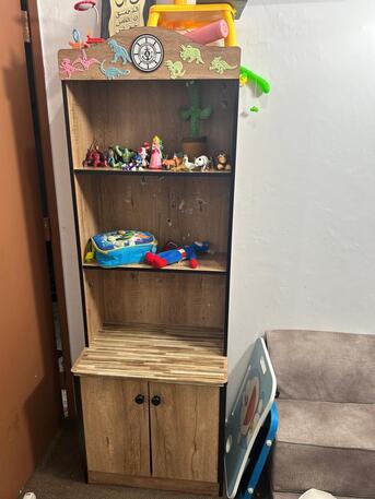 Khobar, Furniture, SAR 250,  Home Box Kids Single Bed Without Mattress & Bookshelf &ndash; SAR 250