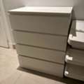 SAR 320,  IKEA MALM Chest Of 4 Drawers, White, 80x100 Cm