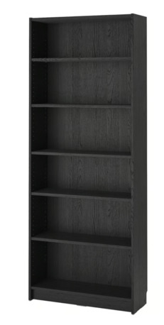 Riyadh, Furniture, SAR 190,  IKEA Billy Bookcase, Black Oak, 80x28x202 Cm