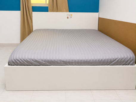Al Malaz, Furniture, SAR 800,  🏷️ IKEA DOUBLE BED + FREE IKEA SHELF &ndash; 800 SAR