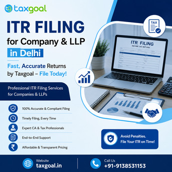 New Delhi, Business, ITR Filing For Company & LLP In Delhi - Taxgoal Experts