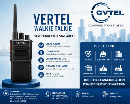 New Delhi, Electronics, INR 6100,  Buy Vertel Walkie Talkie | Premium Quality By Gvtel