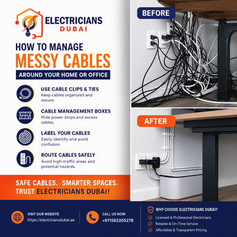 Dubai, Technical, How To Manage Messy Cables Around Your Home Or Office
